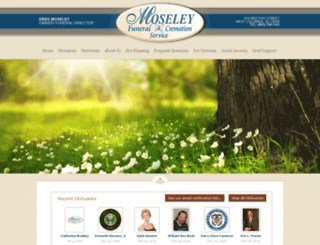 moseleyfuneralservice.com screenshot