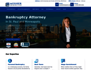 moshierbankruptcylaw.com screenshot
