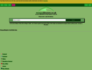 mosquedirectory.co.uk screenshot