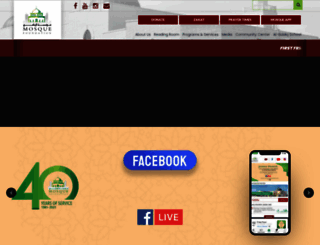 mosquefoundation.org screenshot