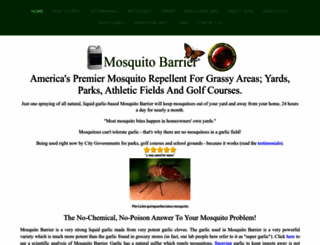 mosquitobarrier.com screenshot