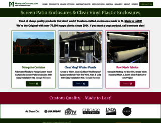 mosquitocurtains.com screenshot
