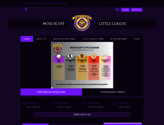 mossblufflittleleague.com screenshot