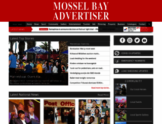 mosselbayadvertiser.com screenshot