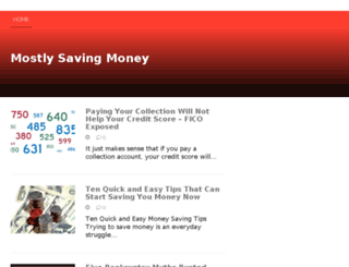 mostlysavingmoney.com screenshot