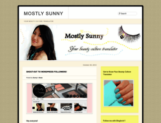 mostlysunnybunny.wordpress.com screenshot