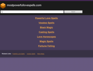 mostpowerfullovespells.com screenshot