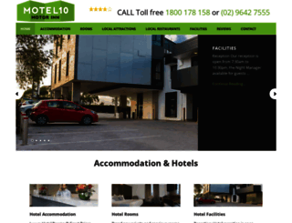 motel10.com.au screenshot