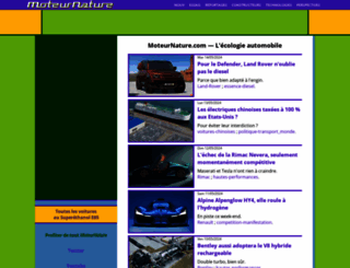 moteurnature.com screenshot