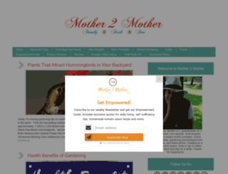 mother2motherblog.com screenshot