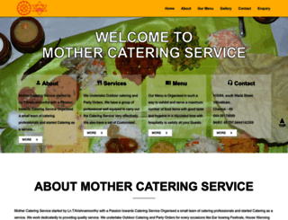mothercatering.com screenshot