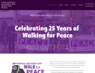mothersdaywalk4peace.org screenshot