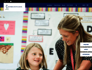 mothersetonschool.org screenshot
