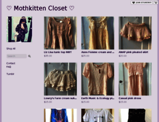 mothkittencloset.storenvy.com screenshot