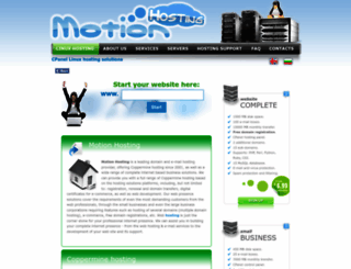 motion-hosting.com screenshot