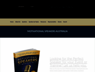motivationalspeakersaustralia.com screenshot
