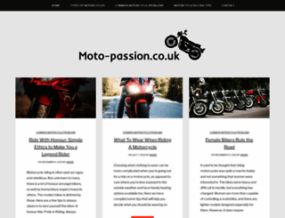 moto-passion.co.uk screenshot