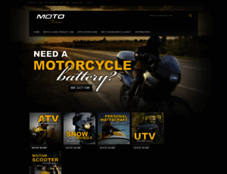 motoclassicbattery.com screenshot