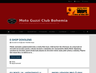 motoguzziclubbohemia.cz screenshot