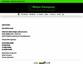 motor-company-whv.de screenshot