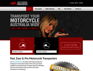 motorbikemovers.com.au screenshot