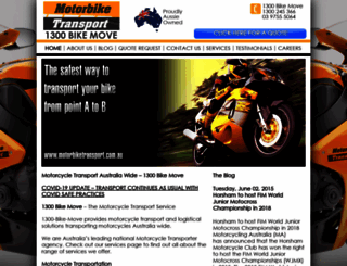 motorbiketransport.com.au screenshot