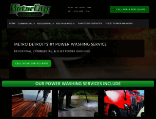motorcitypowerwash.com screenshot