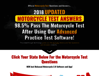 motorcycle-license-tests.com screenshot