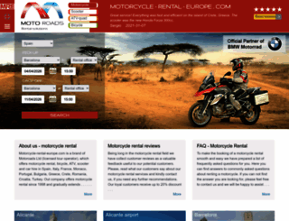 motorcycle-rental-europe.com screenshot