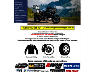 motorcyclegear.com.au screenshot