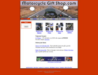 motorcyclegiftshop.com screenshot