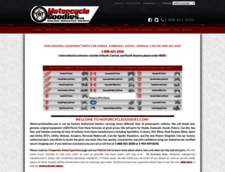 motorcyclegoodies.com screenshot