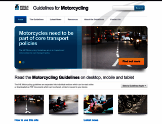 motorcycleguidelines.org.uk screenshot
