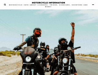 motorcycleinfo.org screenshot