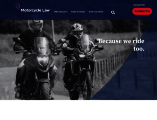 motorcyclelawscotland.co.uk screenshot