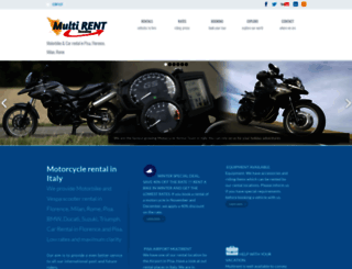 motorcyclerentalitaly.com screenshot