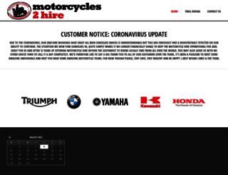 motorcycles2hire.co.uk screenshot