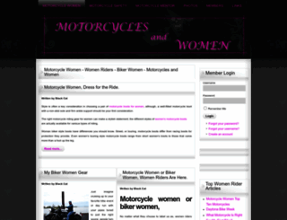 motorcyclesandwomen.com screenshot