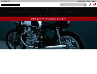 motorcycleseatsdirect.com screenshot