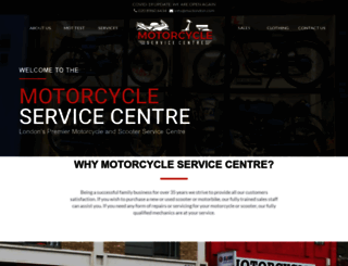 motorcycleservicecentre.co.uk screenshot