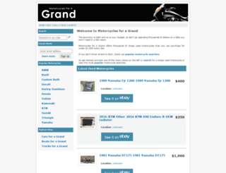 motorcyclesforagrand.com screenshot