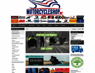 motorcycleshop.ie screenshot