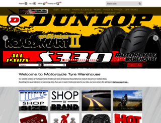 motorcycletyrewarehouse.com.au screenshot