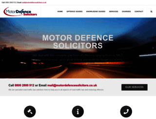 motordefencesolicitors.co.uk screenshot