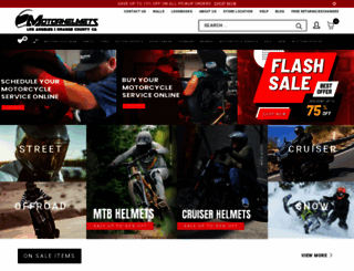 motorhelmets.com screenshot
