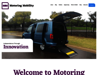 motoringmobility.com.au screenshot