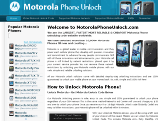 motorolaphoneunlock.com screenshot