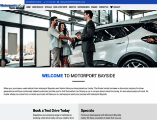 motorportbayside.co.za screenshot