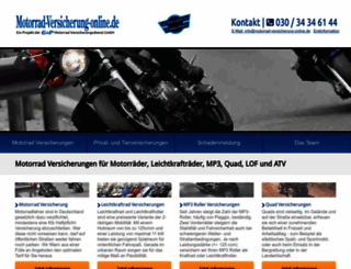 motorrad-versicherung-online.de screenshot