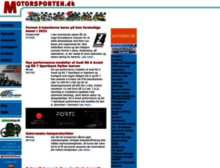 motorsporten.dk screenshot